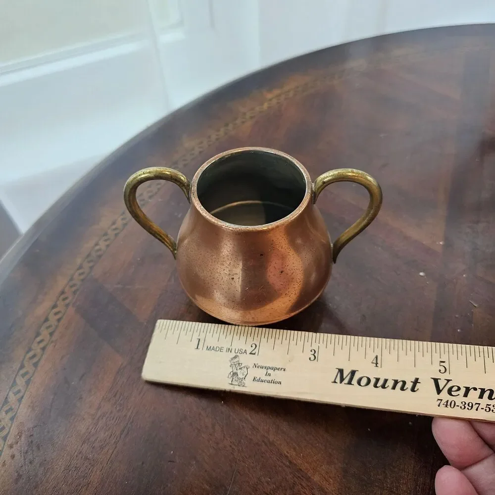 Vintage 1950s/60s Copper & Brass Vessel – Made in Japan